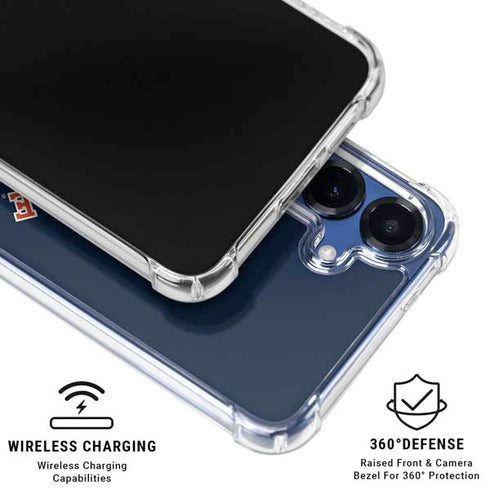 Syracuse University S Blue Galaxy S25 Clear Case